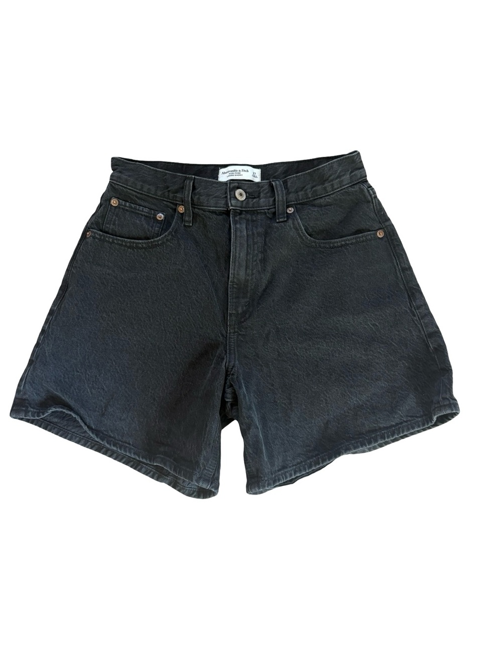 Abercrombie & Fitch Black High Rise Loose Short Womens Size 27